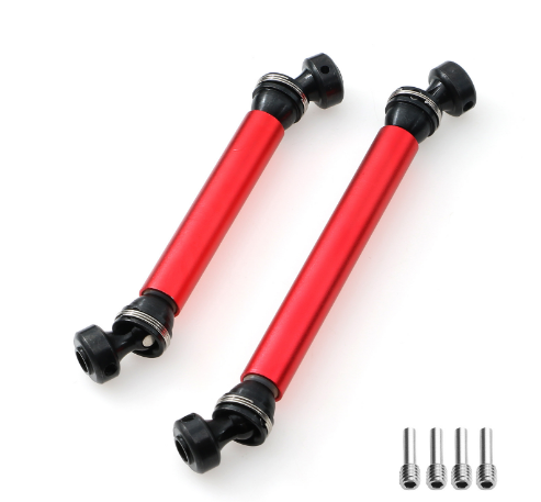 Axial RBX10 Ryft Aluminum Tube and 45# Steel CVD Drive Shaft - Red