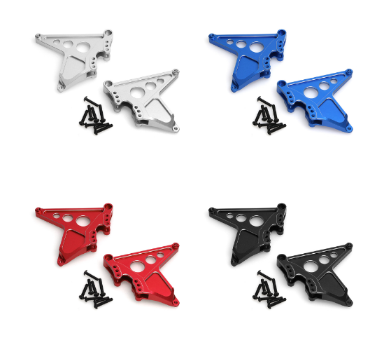 Traxxas UDR Aluminum Rear Shock Mount Bracket - Black / Blue / Red / Silver