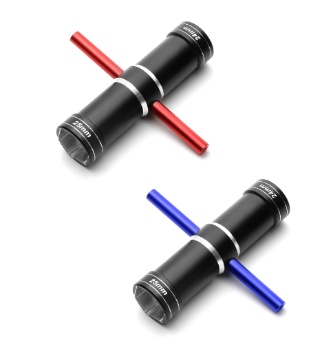 ARRMA / X-Maxx Aluminum 24mm / 25mm Hex Wheel Tool Socket - Blue / Red
