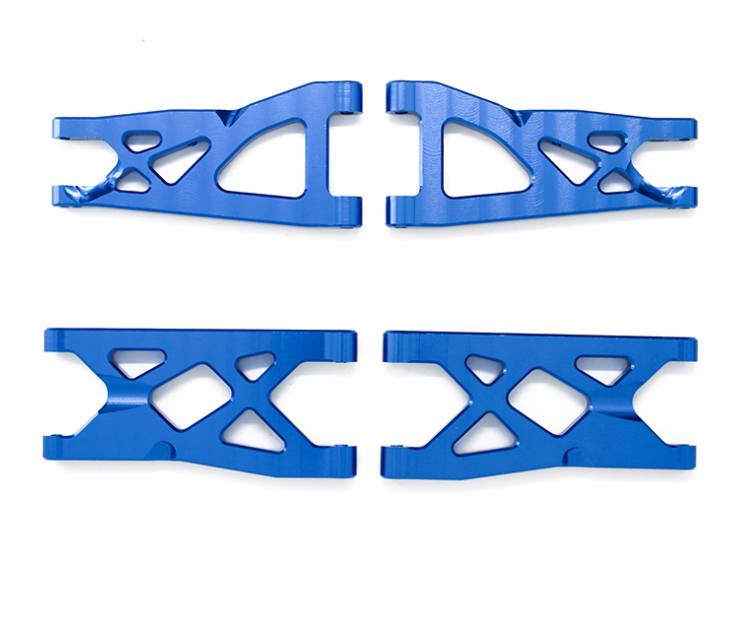 1/10 ARRMA Aluminum Front and Rear Suspension Arm Set Blue for Senton Granite Vorteks Typhon