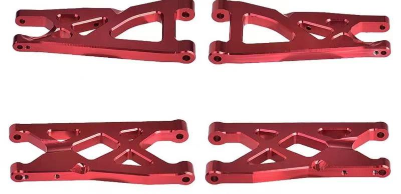 1/10 ARRMA Aluminum Front and Rear Suspension Arm Set Red for Senton Granite Vorteks Typhon