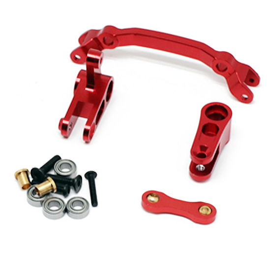 1/10 ARRMA Aluminum Steering Linkage Set Red for Senton Granite Vorteks Typhon