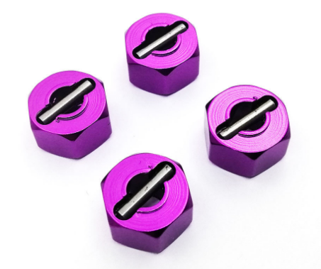 12mm Aluminum Wheel Hex Coupler Set Compatible with Traxxas Slash 4x4