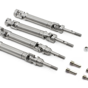 Stainless Steel Drive Shaft Set Compatible with Traxxas Slash 4x4 / Rustler / Stampede
