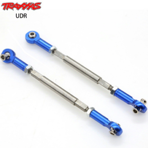 Stainless Steel Adjustable Front Steering Link Rod Set Compatible with Traxxas UDR