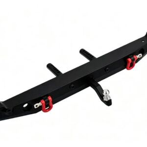 1/10 RC Crawler Metal Rear Bumper with LED Light and Tow Hook