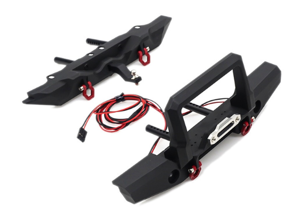 1/10 RC Crawler Metal Front and Rear Bumper Set