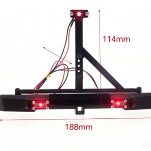 1/10 RC Crawler Metal ARB Style Rear Bumper with Tow Hooks