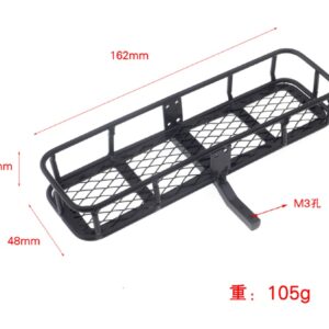 1/10 RC Crawler Rear Bumper and Tow Bracket