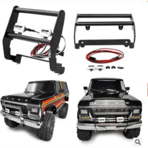 Traxxas TRX-4 Ford Style Metal Front Bumper with Spotlights