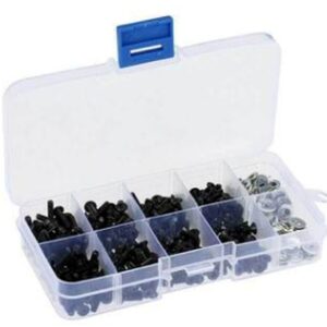 M3 10.9 Grade High Strength Flat Head and Round Head Screw Kit 340PCS