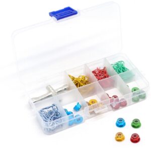 RC Model Car Colored R-Clips and M4 Aluminum Flange Nut Set