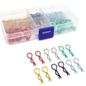 RC Model Car Colored R-Clip Body Clip Box Set