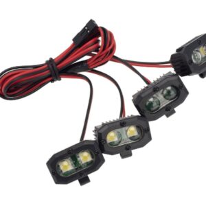 1/10 RC Crawler Dual Square 5050 LED Bumper Light 1-to-4