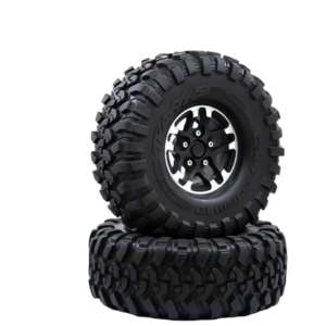 1.9 Inch RC Crawler Tire and Wheel Set W008 for TRX-4 TRX-6 - Red