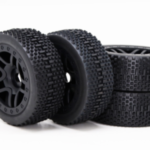 1/8 Off-Road Tire and Wheel Set for RC Buggy / Truck - Silver