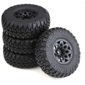 1.9 Inch 105mm Tire and Wheel Set for TRX-4 SCX10 D90 CC01 - Silver
