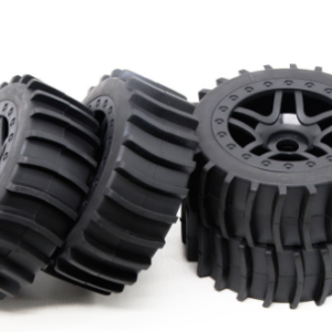 1/8 RC Desert Paddle Tire Set 17mm Hex for ARRMA / Traxxas - Silver