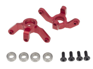 1/10 Redcat Blackout XTE XBE SC Steering Knuckle Set - Red