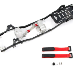 313mm CNC Metal Crawler Chassis Frame with Front Gearbox for SCX10-Compatible Models