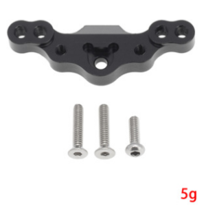 Front Upper Link Mount Aluminum Upgrade Part Compatible with Losi 1/18 Mini-T 2.0 2WD - Black