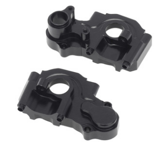 Center Gearbox Housing Aluminum Upgrade Part Compatible with Losi 1/18 Mini-T 2.0 2WD - Black