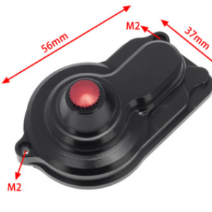 Center Gearbox Cover Aluminum Upgrade Part Compatible with Losi 1/18 Mini-T 2.0 2WD - Black