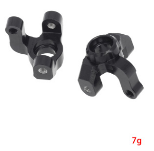 Steering Knuckle Aluminum Upgrade Part Compatible with Losi 1/18 Mini-T 2.0 2WD - Black
