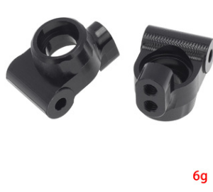 Rear Hub Carrier Aluminum Upgrade Part Compatible with Losi 1/18 Mini-T 2.0 2WD - Black