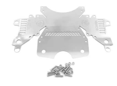 Stainless Steel Gearbox Decoration Cover Compatible with Tamiya 1/14 Tractor Truck