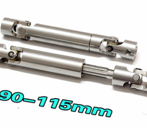 90-115mm Telescopic Drive Shaft Compatible with SCX10 / D90 / 1/14 Tractor Truck