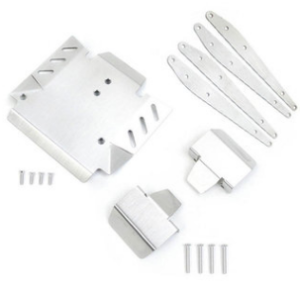 Stainless Steel Chassis Armor Set Compatible with Axial RBX10 Ryft