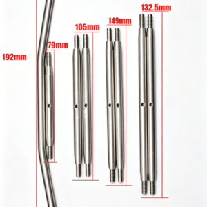 Stainless Steel Full Link Rod Set Compatible with Axial RBX10 Ryft