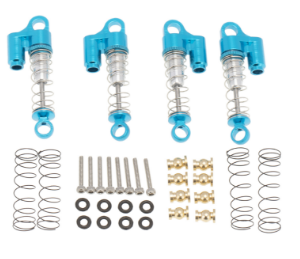 Aluminum Dual Barrel Shock Absorber Set Compatible with SCX24
