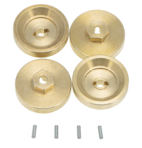 Brass Wheel Hex Weight Set 4mm Compatible with SCX24