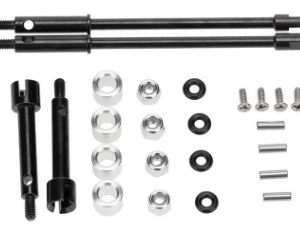 Extended Wheel Axle Set 4mm Compatible with SCX24