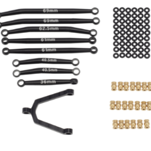 Chassis Link Rod and Steering Link Set Compatible with SCX24