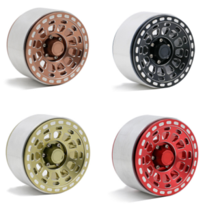 2.9 Inch Aluminum Wheel Pair Variant Compatible with Axial SCX6