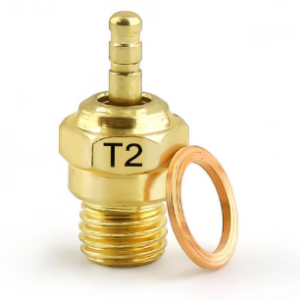 T2 Gold-Plated Nitro Glow Plug for HSP / Kyosho Compatible Engines