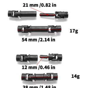 Hardened Steel Drive Shaft Set Compatible with Traxxas TRX-4M