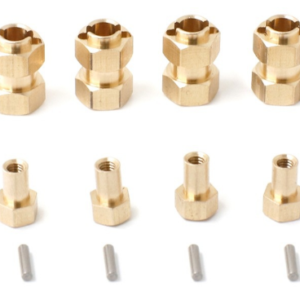 Brass Extended Wheel Hex Coupler Set Compatible with Traxxas TRX-4M